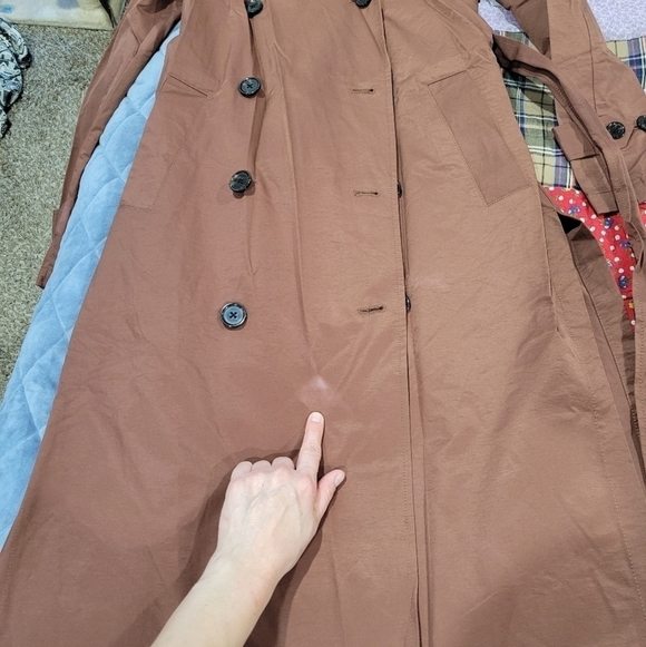 A New Day  Long Sleeve Banded Cuff Trench Coat - Picture 12 of 13